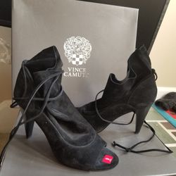 Vince Camuto Avera Bootie, Size 9 M - Black