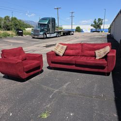 Red Couch Set OBO 