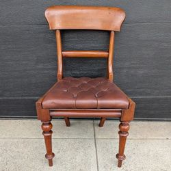 Antique Mahogany Morning Room Chair Regency Style Vintage 