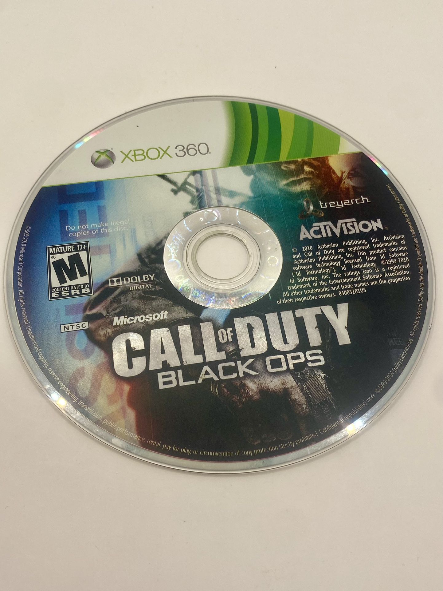 Call of Duty: Black Ops (Xbox 360, 2010) Disc In Generic Case - Tested Working