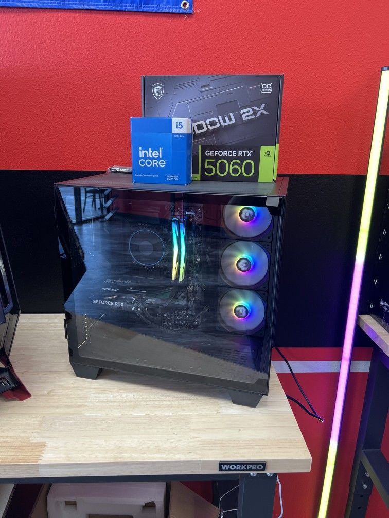 Custom RTX 5060 Gaming PC. Only $50 Down With No Credit Financing!