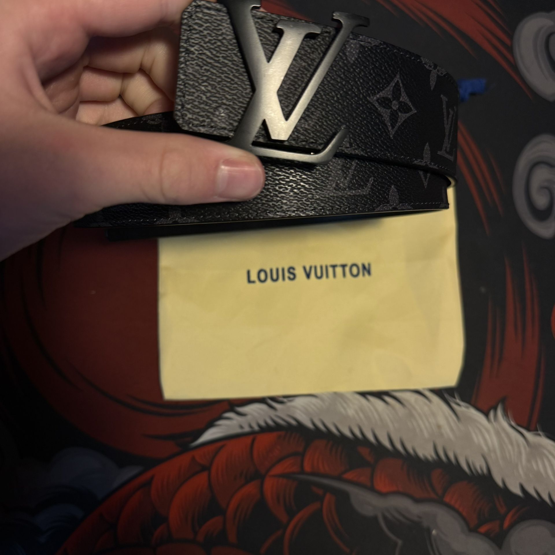 Louis Vuitton Black Initiales Belt