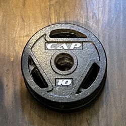 Four 10 pound plates