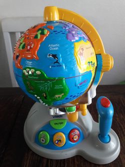 VTech Spin and Learn Adventure Globe Interactive Talking Toy 1261 -  Educational Toys, Facebook Marketplace