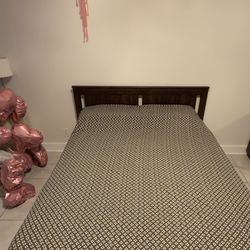 Queen Bed Frame + Mattress