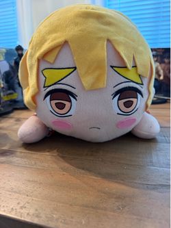 Sega NESOBERI (Lay-Down) SP Plush of Zenitsu Agatsuma from Demon Slayer