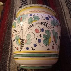 Rare Large Italian Cookie Jar Deruta