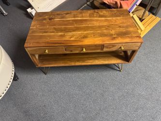 Solid wood coffee table