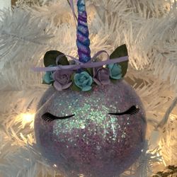 Personalized Ornaments Design Your Own-glitter Color, Flowers, Name And Date