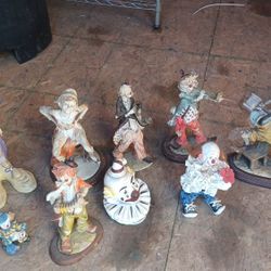 Antique Ceramic Clowns