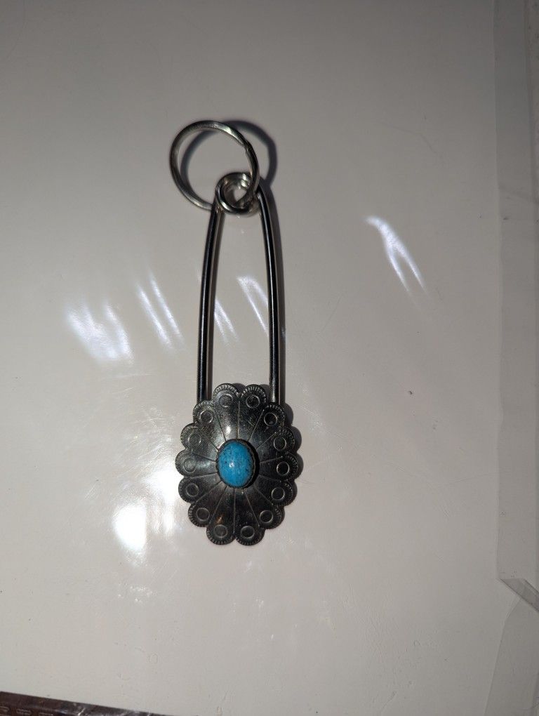 Vintage Navajo Indian Keychain Or Horse Blanket Pen