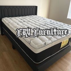 New Queen Bed Frame With Mattress 