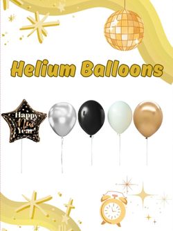 New Year's Helium Balloons 