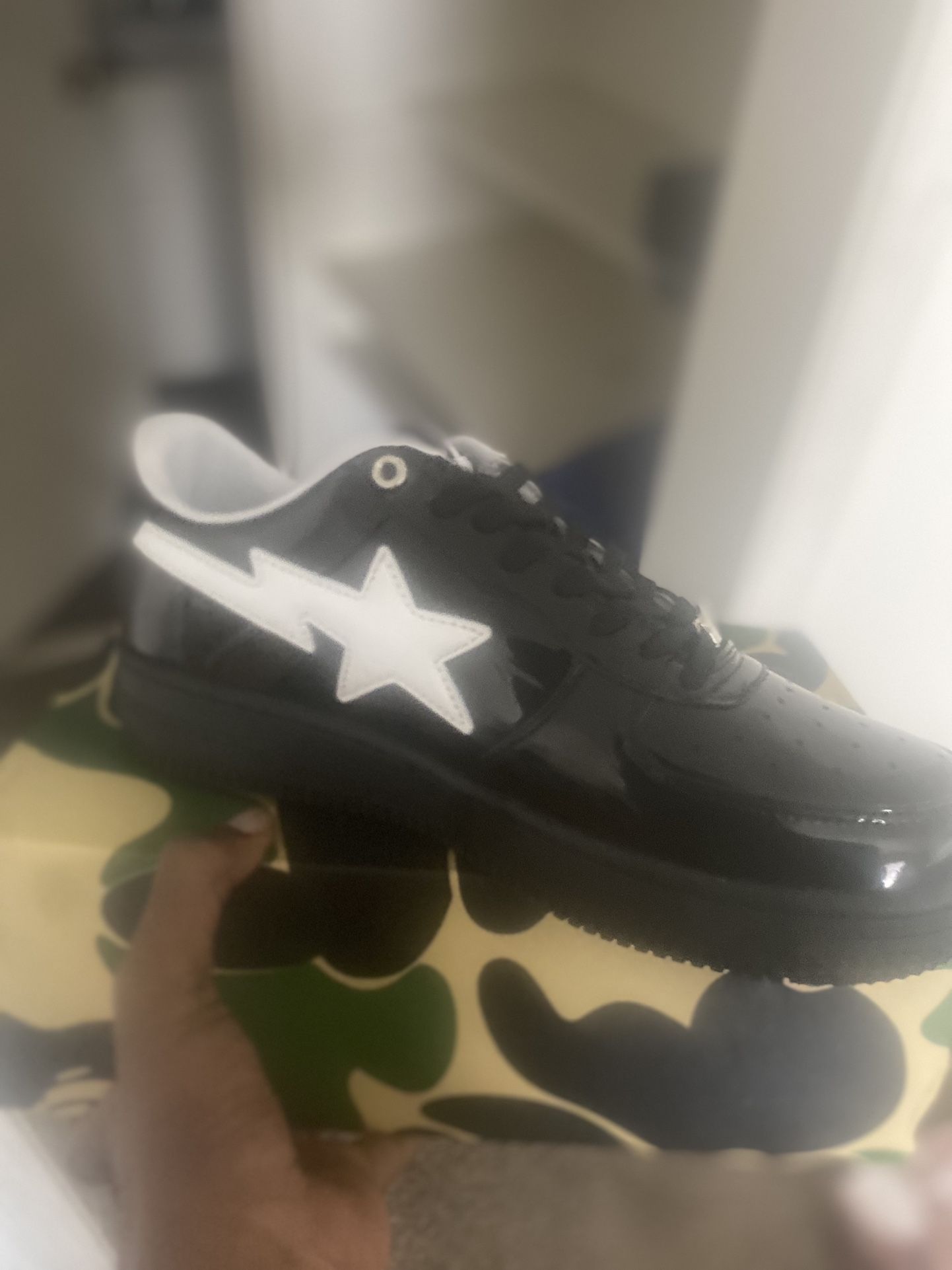 Black Patent Bape Sta