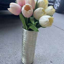 12 in Gold Vase 