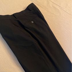 Sleek And Slim Black Dress Pants For Men 