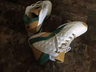 Allen Iverson's shoes and jersey