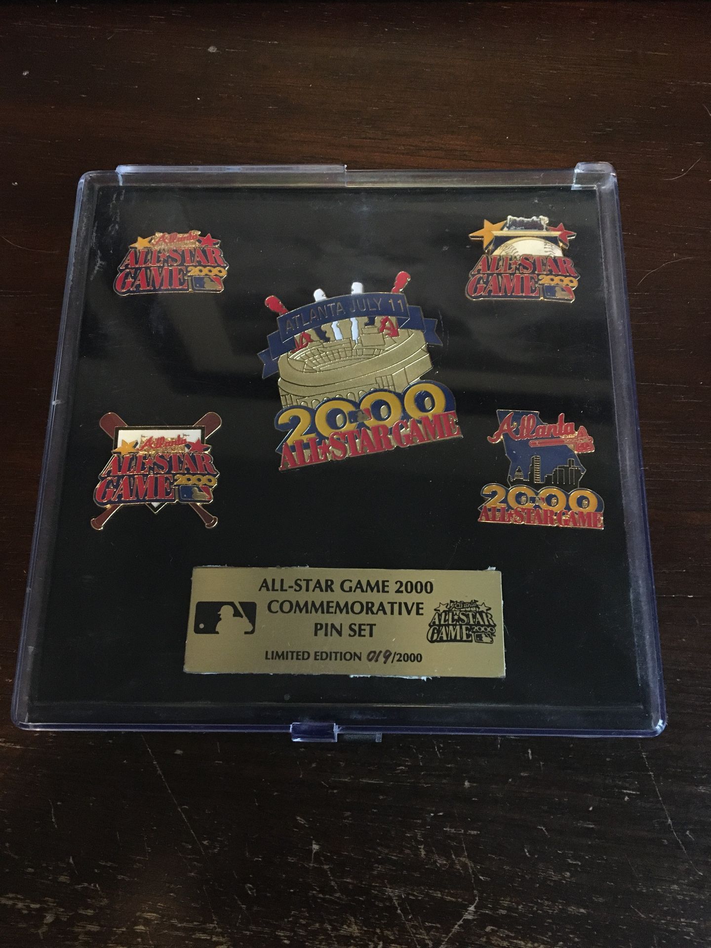2000 MLB Baseball All-Star Game Atlanta Commemorative Pin Set