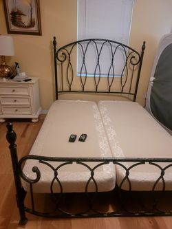 Electric queen-size bed in perfect working order.