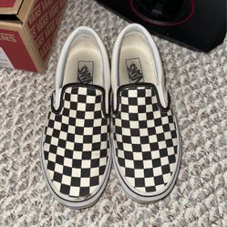 checkered slip on vans