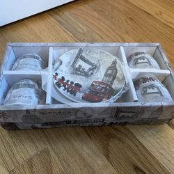 London Tea Cup Set, Glass 
