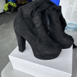 Black Thigh High/Knee High Boots