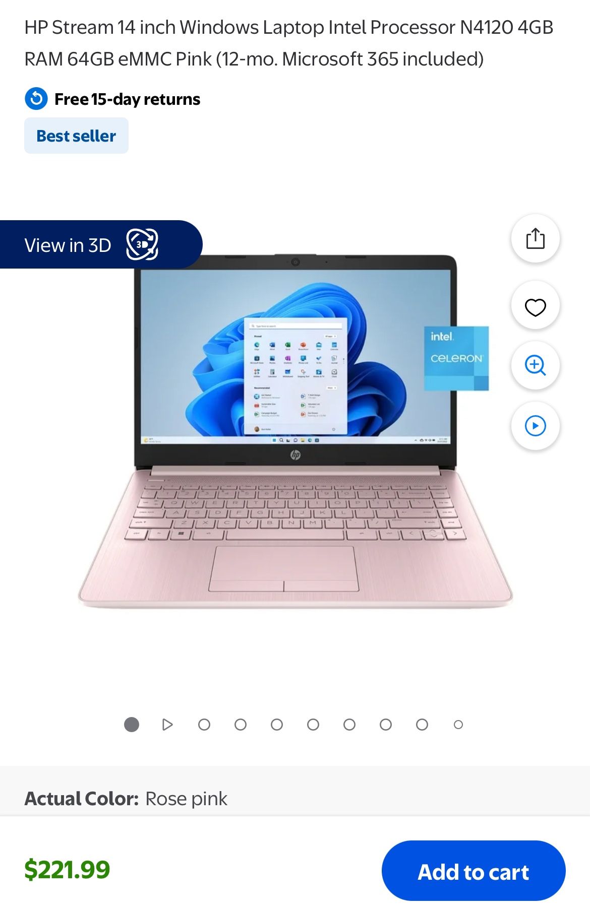Rose Pink Hp Laptop