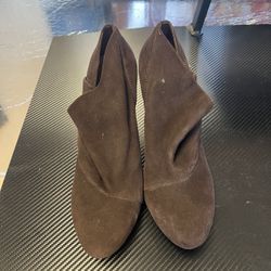 Brown Coach Booties 9