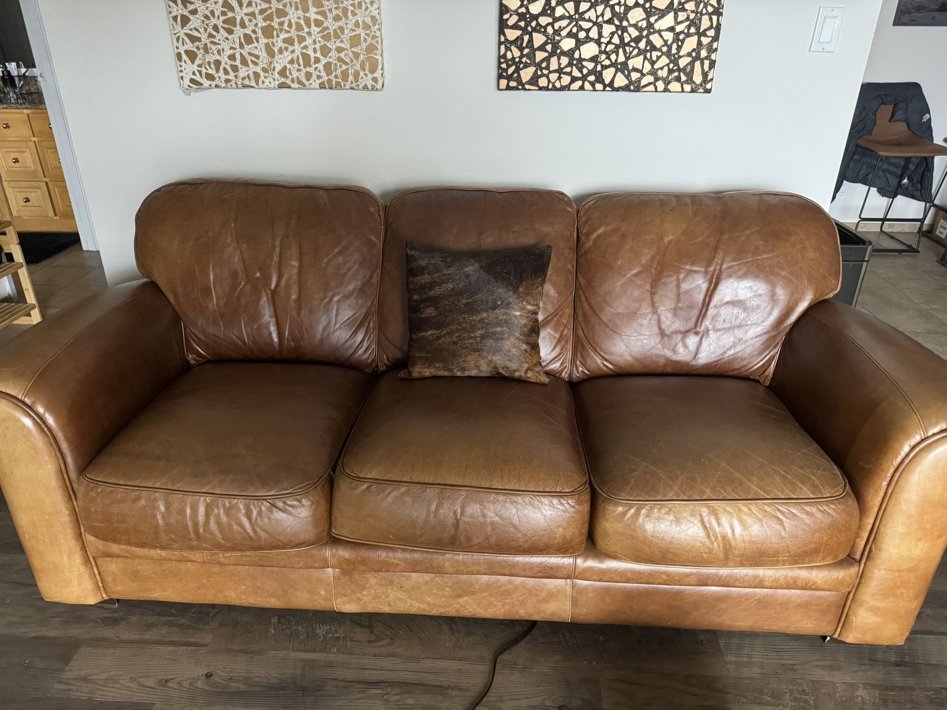 Italian Leather Couch
