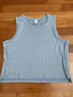 Yogalicious Super Soft Josie Tank Stretch Breathable Light Blue Women's S