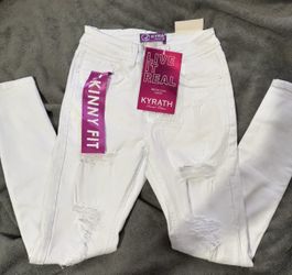 NEW White Ripped Skinny Jeans – Kyrath
