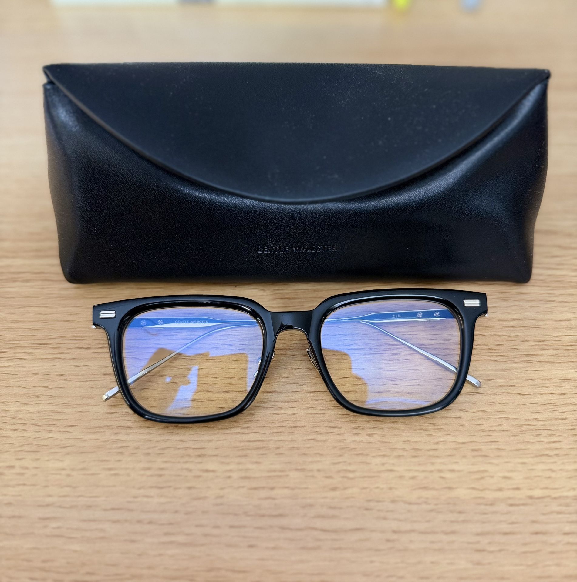 GentleMonster Sunglasses Zin 01 Black -titanium Frame Clear Lenses