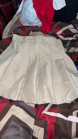 Girls Khaki Uniform Skirt
