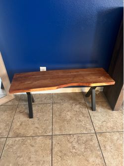 Wooden bench
