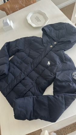 Abercrombie Kids Girls Navy Blue Puffer Jacket Coat 🧥 Size Large