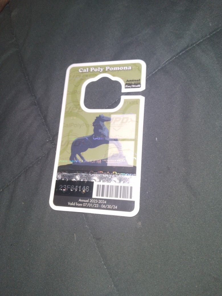 Cal Poly Annual Parking Pass