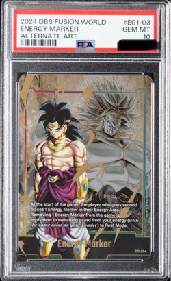2024 DBS FUSION WORLD BROLY ENERGY MARKER #E01-03 ALTERNATE ART