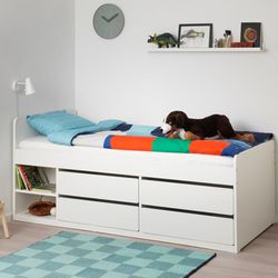 IKEA Twin Bed Frame Slakt with Drawers  $180