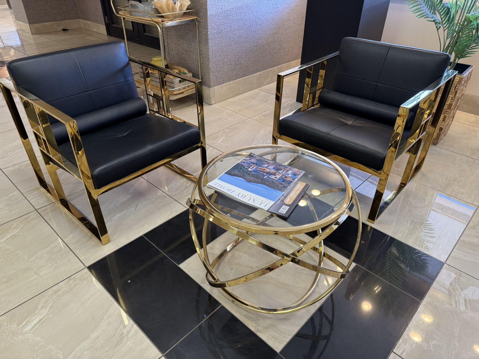 4 Chairs, And Two Tables