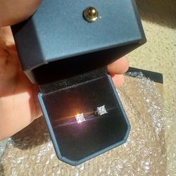 Princess Cut Moissanite Earrings New in the boxes