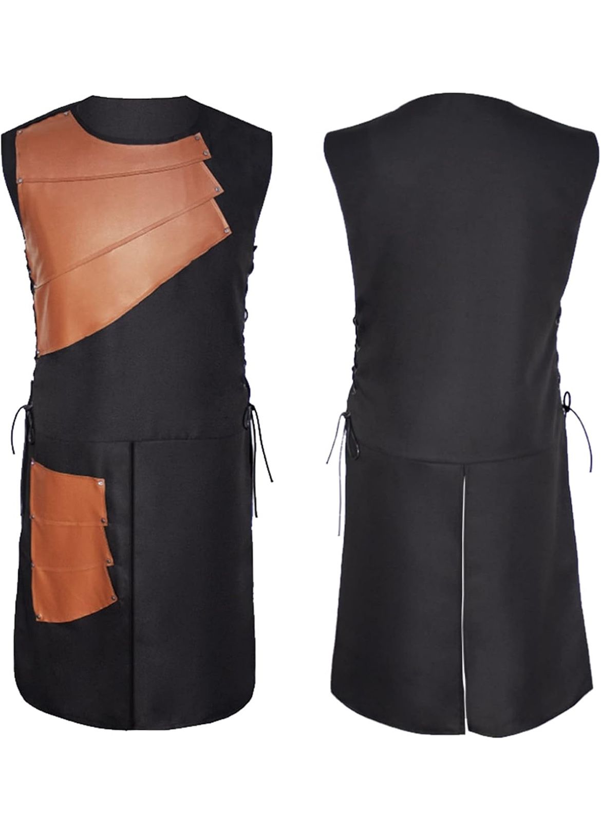 Black Steampunk Waistcoat Vest Gothic Victorian, XL *BRAND NEW*