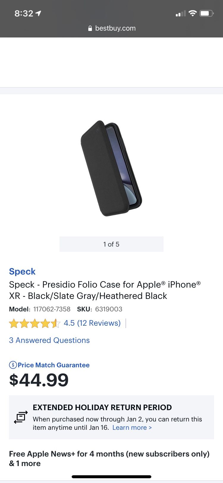 iPhone XR speck wallet case NEW
