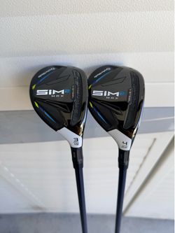Right handed TaylorMade SIM2 MAX Rescue Hybrids 3 and 4