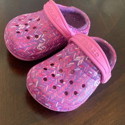Crocs Pink & Purple Size 5 C Toddlers 