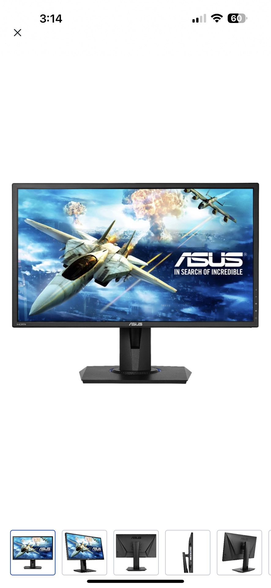 Pre Owned ASUS 24 Inch Monitor 75hz