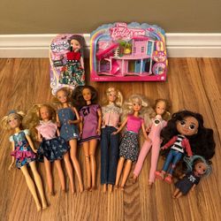 New Mini Barbie Land & Vintage Barbie Dolls Toy Lot