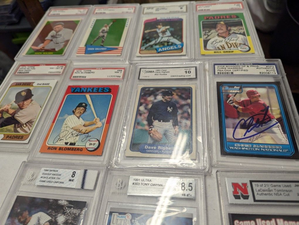 Baseball Cards Graded Willing To Work With Price