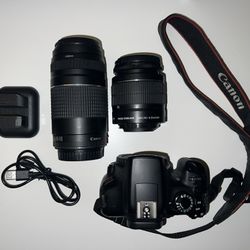 Canon EOS Rebel T6 (1300D) DSLR Camera Kit (with 2 lens)