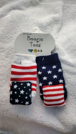 Baby socks size 0-1 fourth of July color