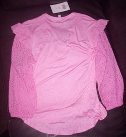 Crown & Ivy Size Small Never Worn New With Tags Neon Pink Shirt  Thumbnail